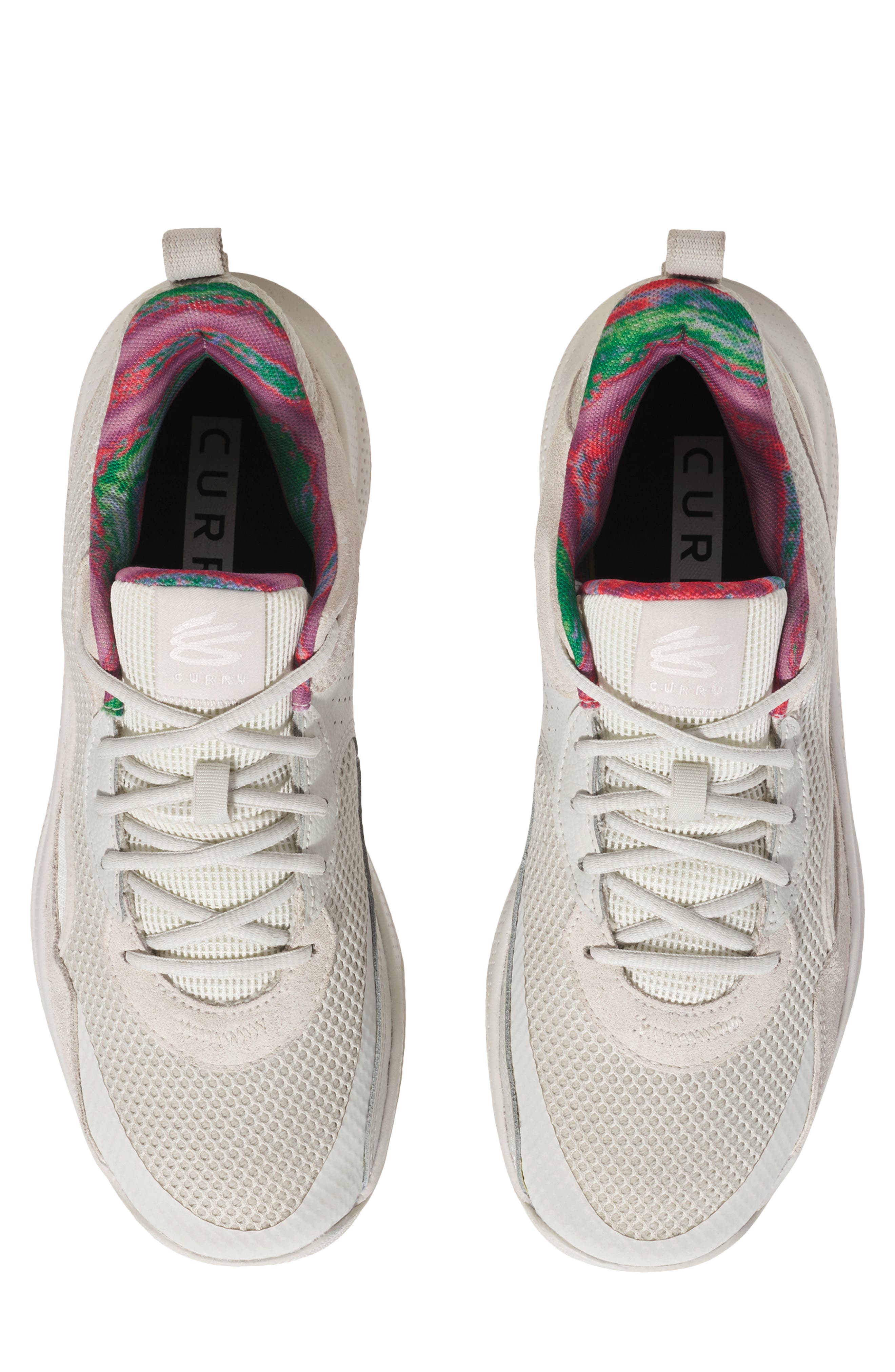 Under Armour Gender Inclusive Curry Sneaker, Alternate, color, White Clay