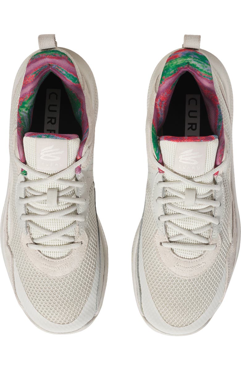 Under Armour Gender Inclusive Curry Sneaker, Alternate, color, White Clay