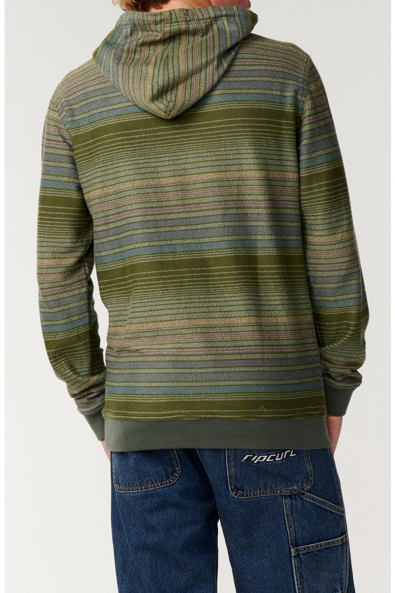 Classic Surf Stripe Baja Hoodie, Alternate, color, DARK OLIVE