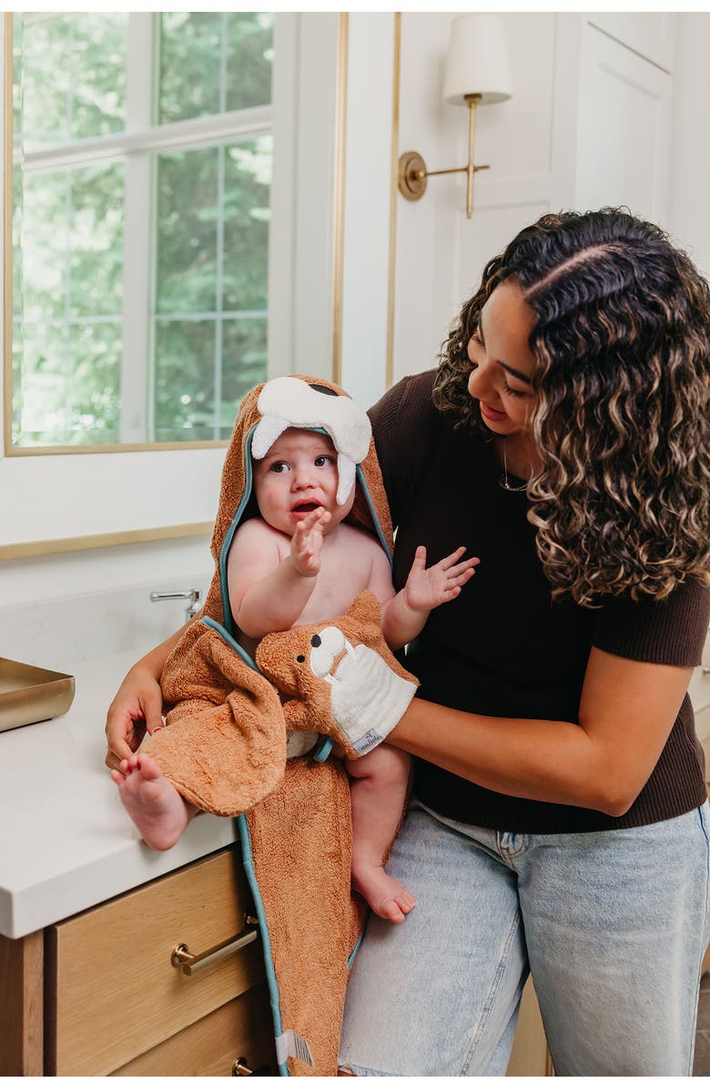 Copper Pearl Wally Character Hooded Towel, Alternate, color, Wally