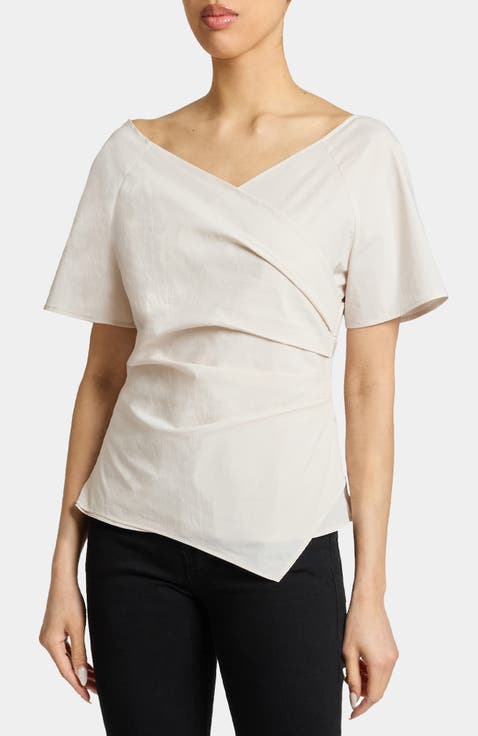 MURPHY Short Sleeve Wrap Top
