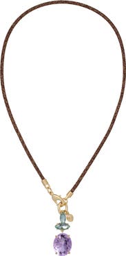 ROXANNE ASSOULIN Crystal Granita Pendant Necklace