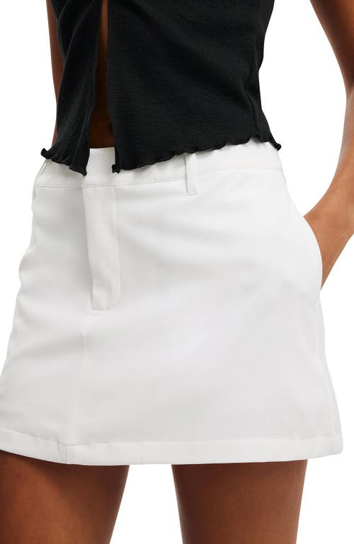 Shop Cotton On Luis Suiting Mini Skort In White