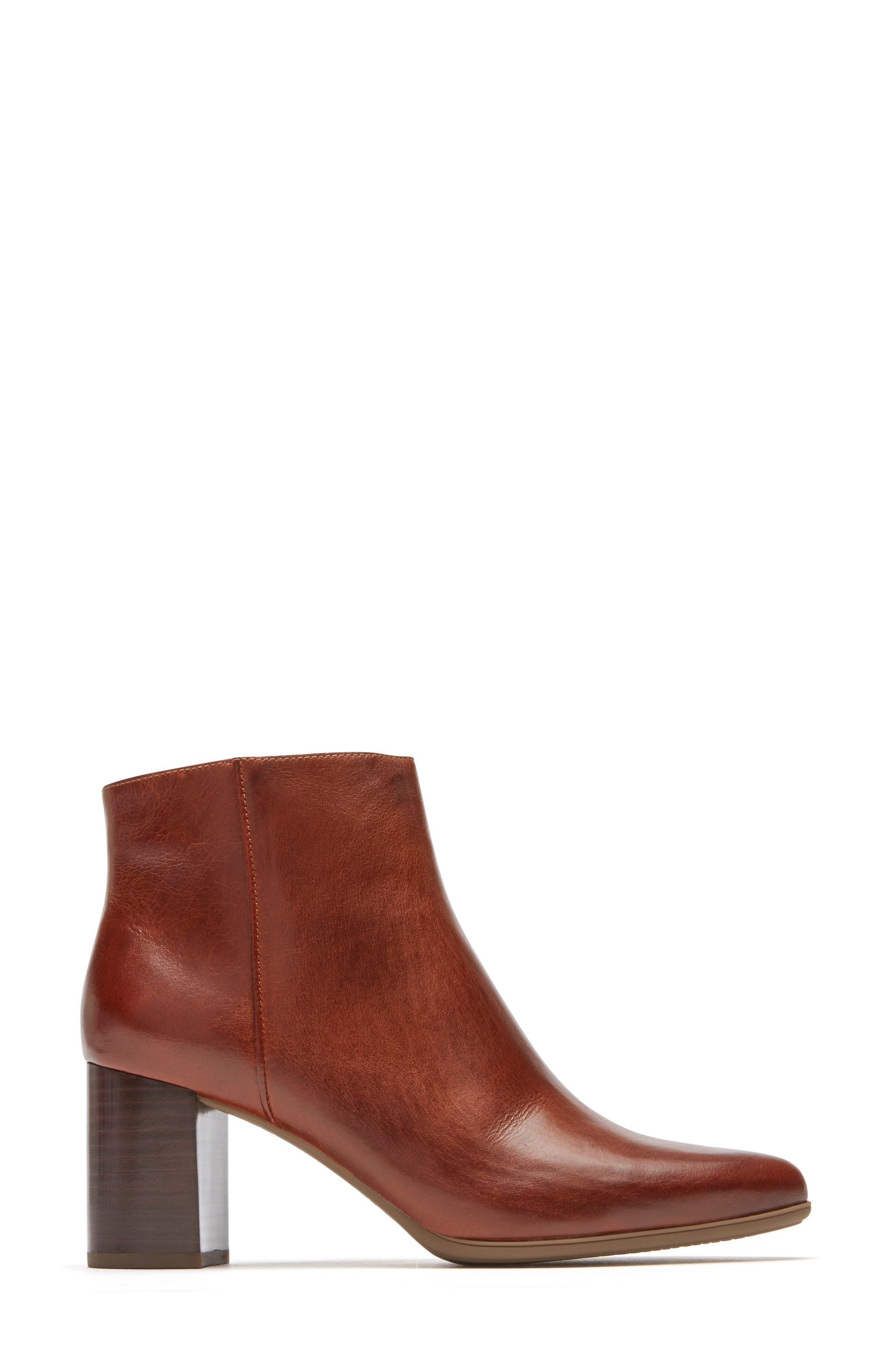 Lynix Luxe Bootie, Alternate, color, SADDLE LEATHER