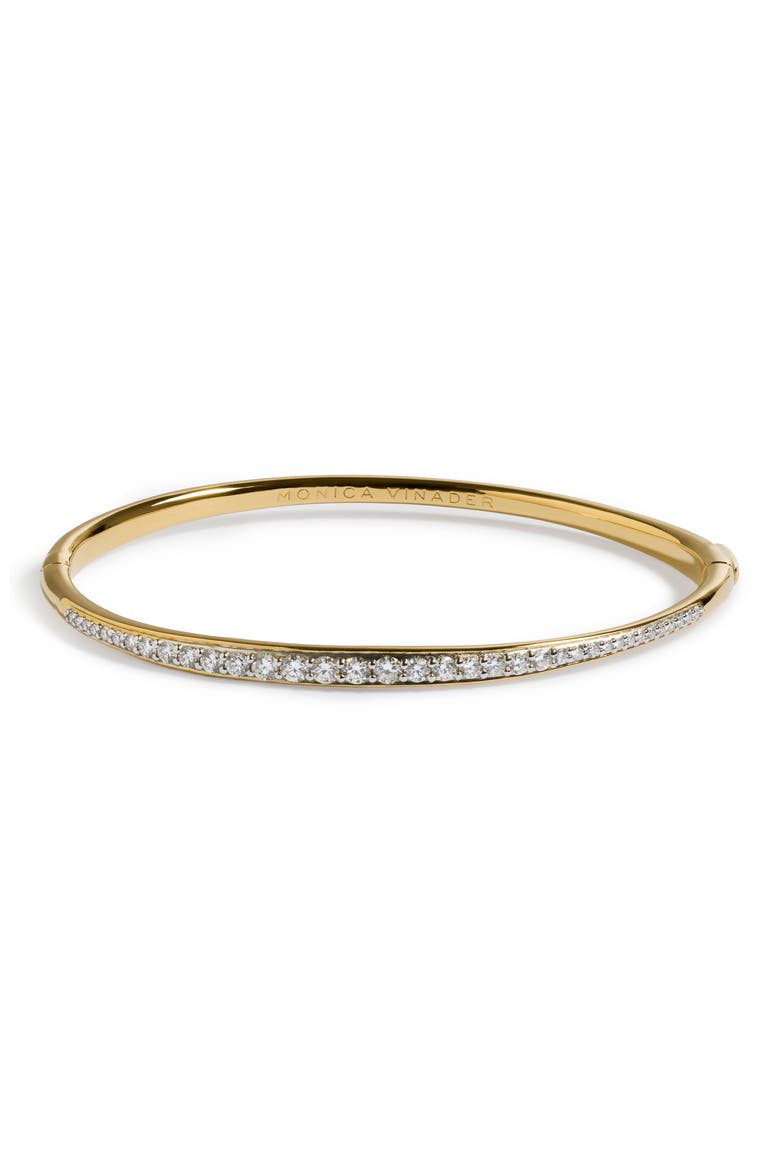 Riva Lab Grown Diamond Bangle, Main, color, 18K GOLD VERMEIL / LAB DIA