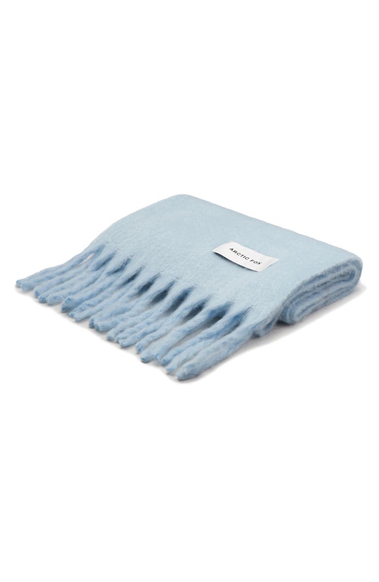 Arctic Fox & Co The Stockholm Fringe Scarf, Alternate, color, Glacier Blue