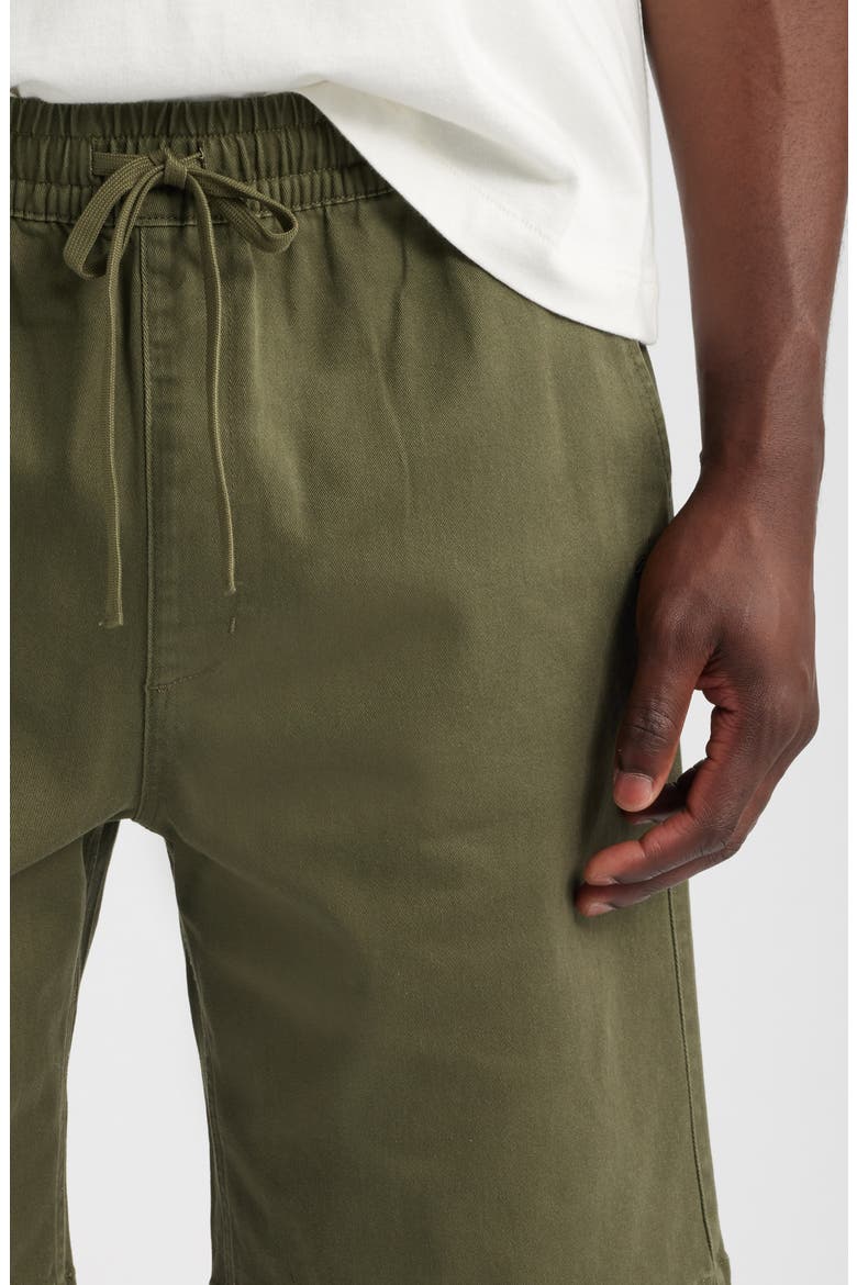 Peninsula Elastic Chino Shorts, Alternate, color, OLIVE