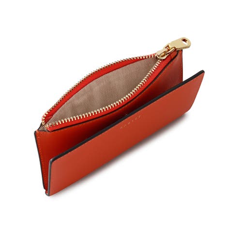 Radley Coin Street Medium Ziptop Wallet In Orange