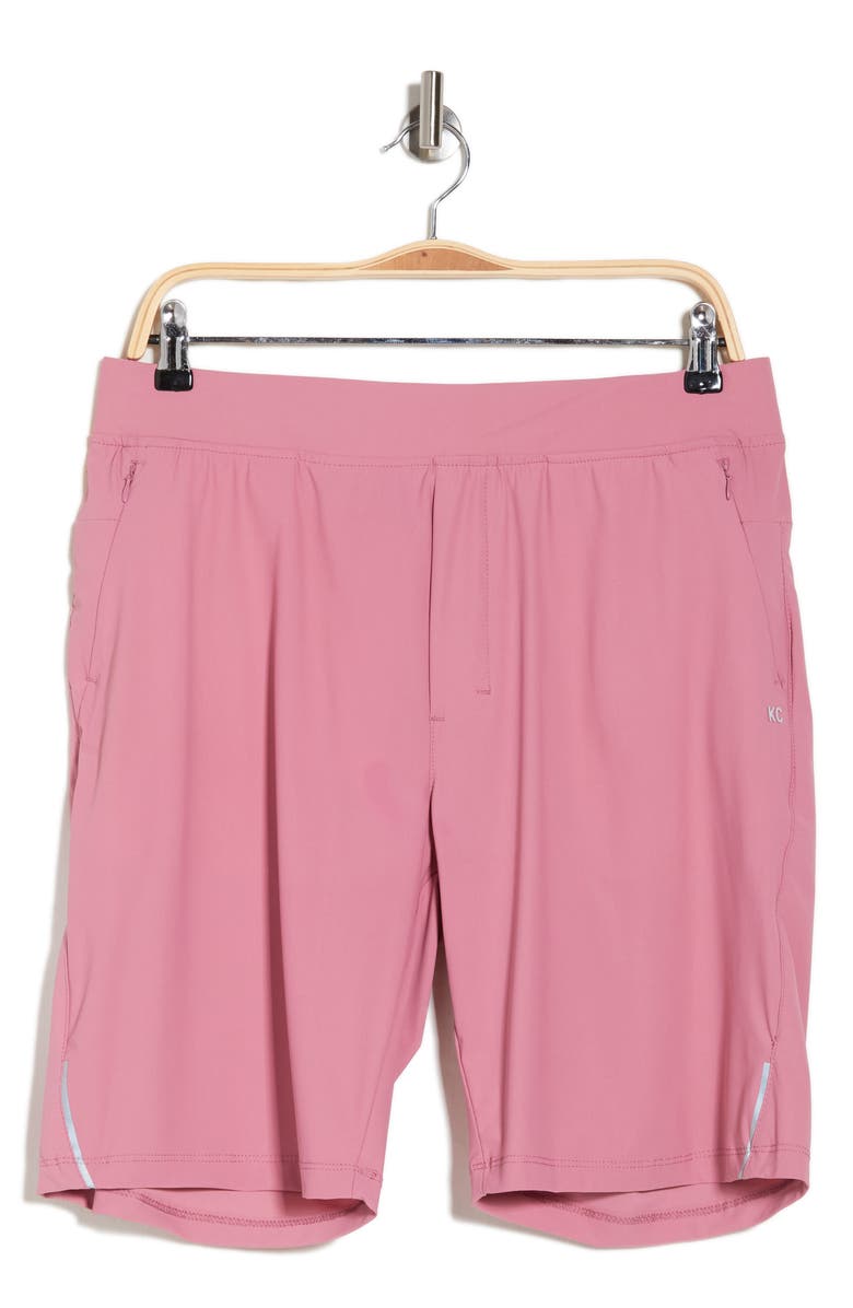 Kenneth Cole Water Repellent Active Stretch Running Shorts, Alternate, color,