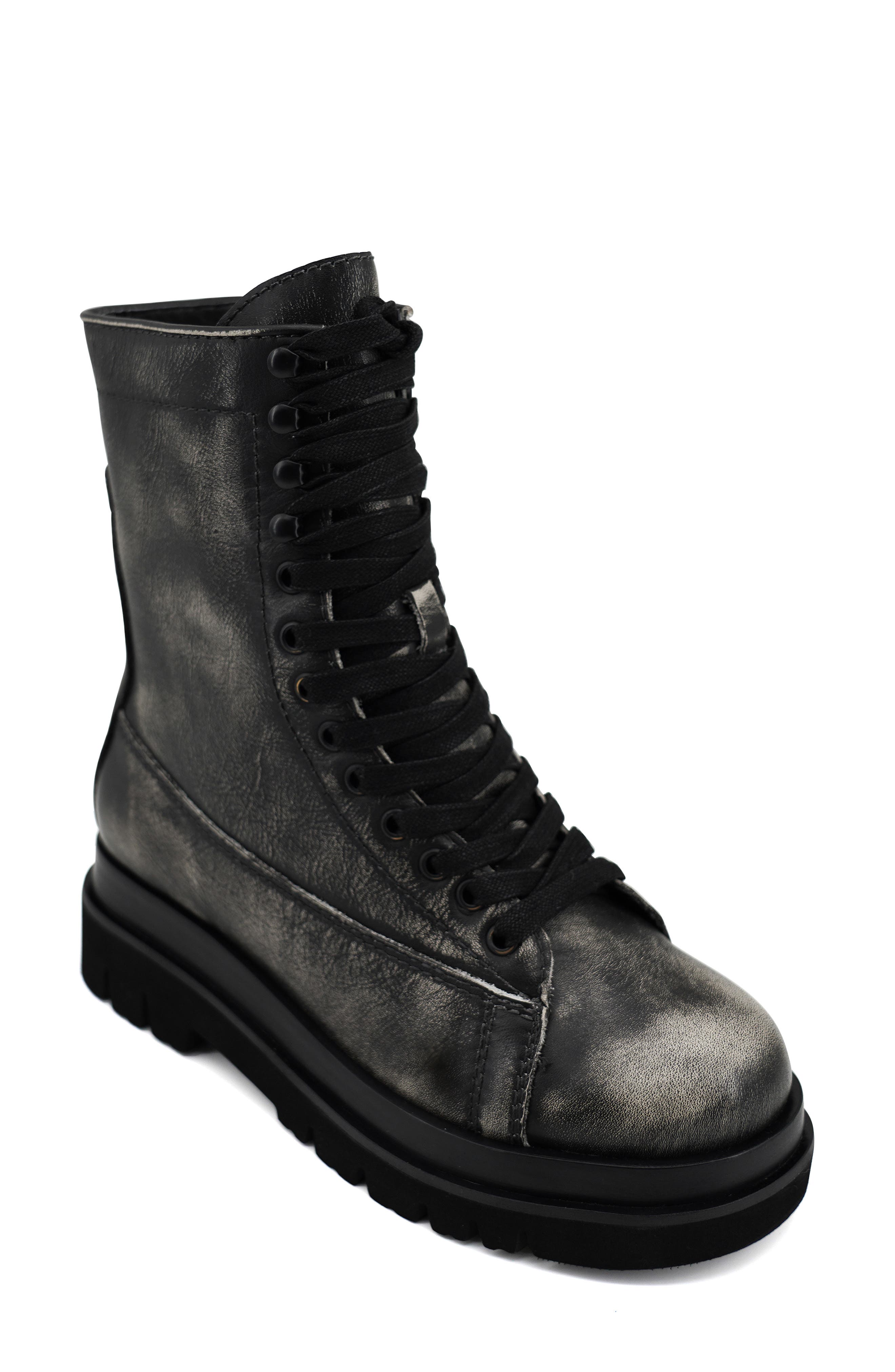 Artisan Crafted By Zigi Eleanor Platform Bootie, Main, color, Black Leather