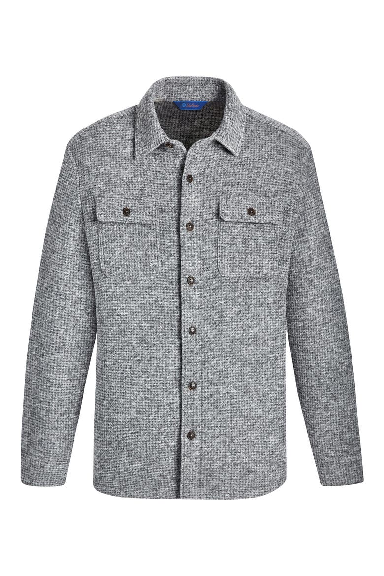 Wool Blend Overshirt, Main, color, GRAY