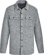 David Donahue Wool Blend Overshirt