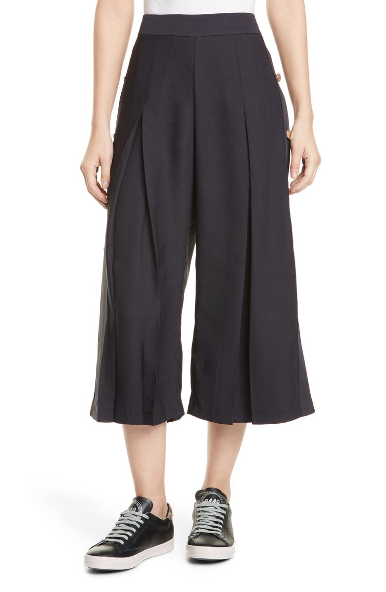 Ted Baker London Martina Side Button Culottes, Main, color,