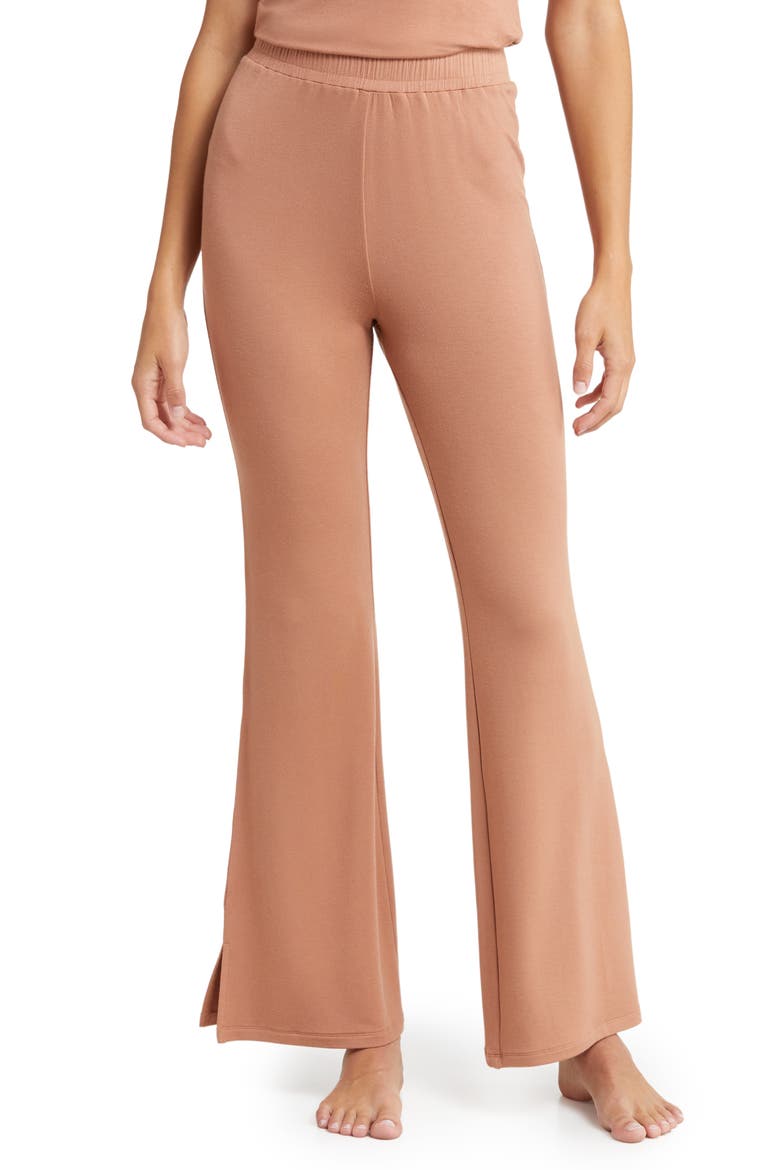 Unplugged Flare Leg Pants, Main, color, LYNX