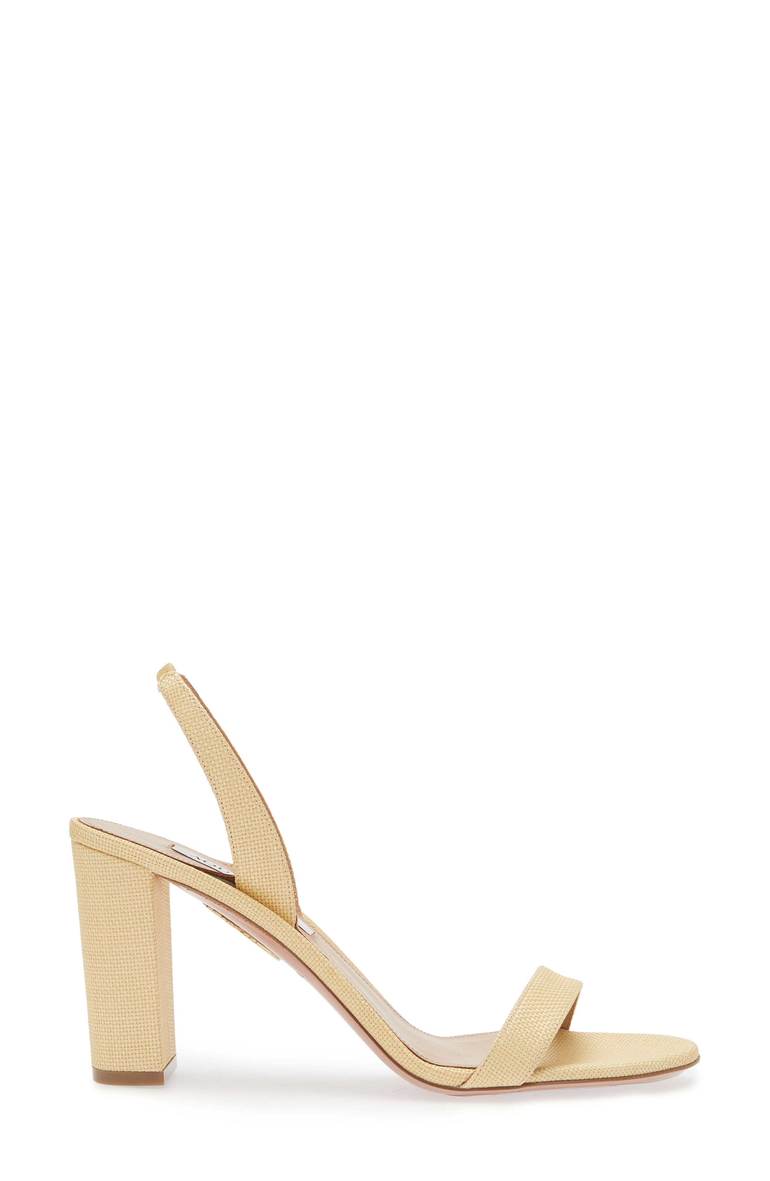 Aquazzura So Nude Slingback Sandal, Alternate, color, Natural