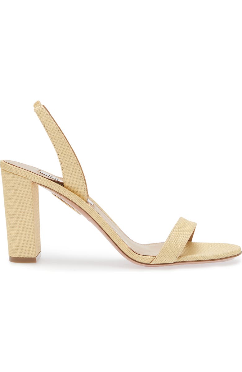 Aquazzura So Nude Slingback Sandal, Alternate, color, Natural