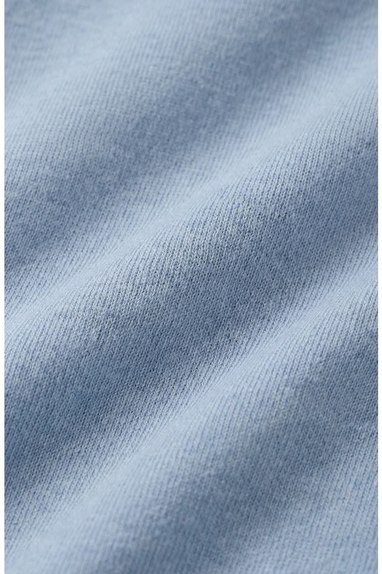 Long Sleeve Front Tie Henley Top, Alternate, color, Heathered Light Blue