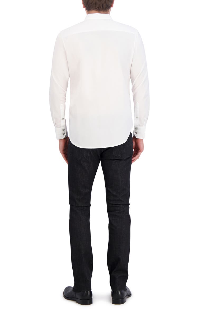 Robert Graham Classic Fit Solid Cotton Button-Up Shirt, Alternate, color, 