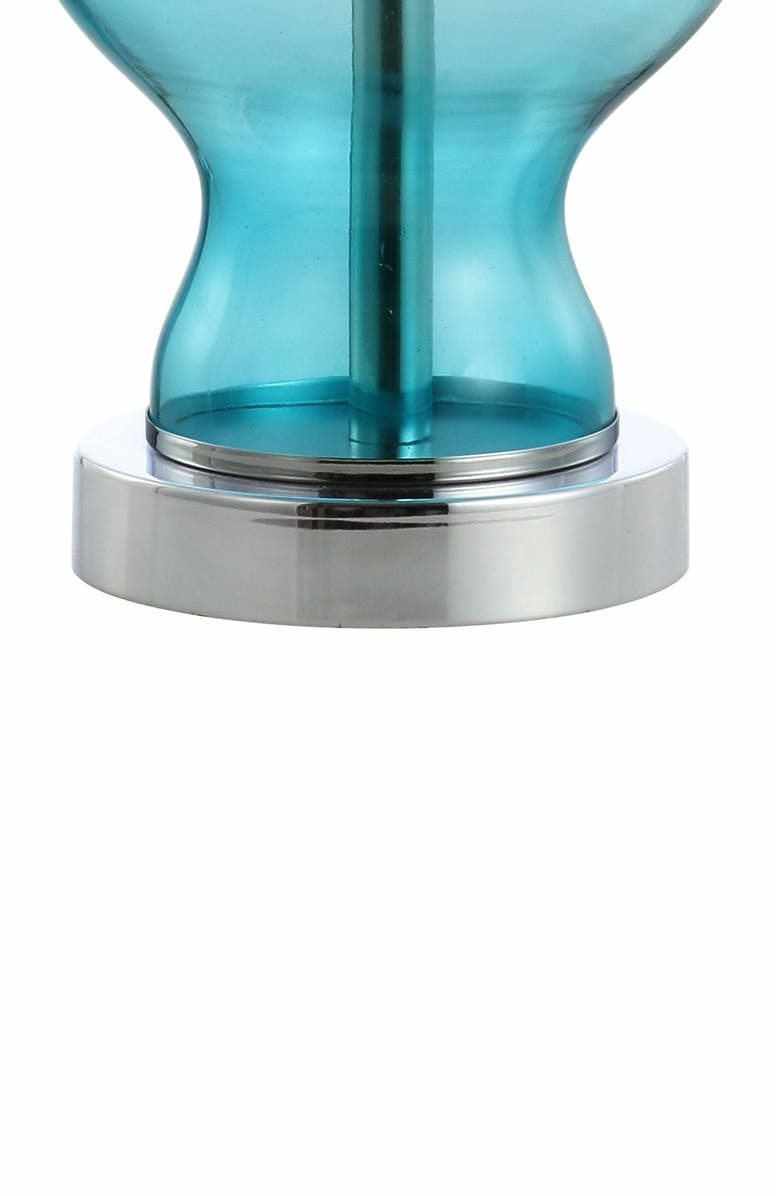 JONATHAN Y Mer Glass/Metal LED Table Lamp, Alternate, color, Aqua