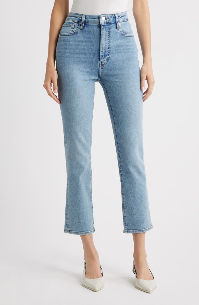 FRAME The Pencil Crop High Waist Ankle Slim Straight Leg Jeans, Main, color, Springs