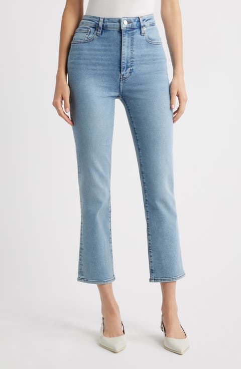 The Pencil Crop High Waist Ankle Slim Straight Leg Jeans