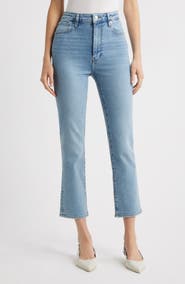 FRAME The Pencil Crop High Waist Ankle Slim Straight Leg Jeans