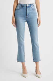 FRAME The Pencil Crop High Waist Ankle Slim Straight Leg Jeans