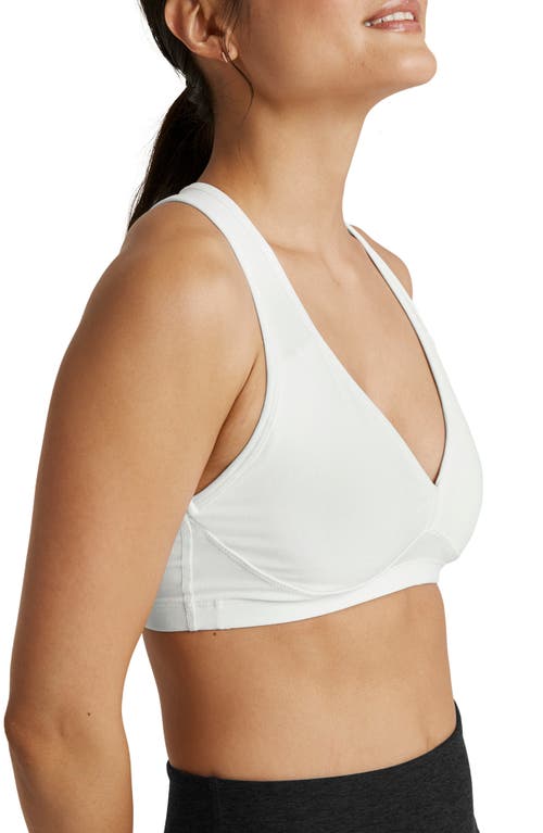 Beyond Yoga Lift Your Spirits Sports Bra In White