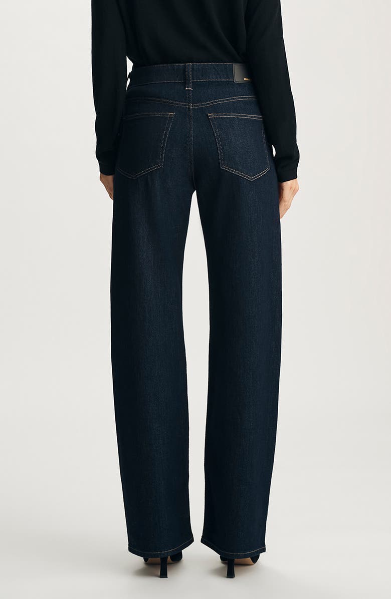 Mavi Jeans Taylor High Waist Wide Leg Jeans, Alternate, color, Dark Blue Shiny Gold Premium