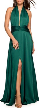 Ramy Brook Jasmine Halter Gown