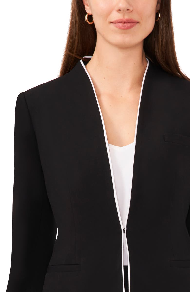 Halogen<sup>®</sup> Piped Trim Collarless Blazer, Alternate, color,