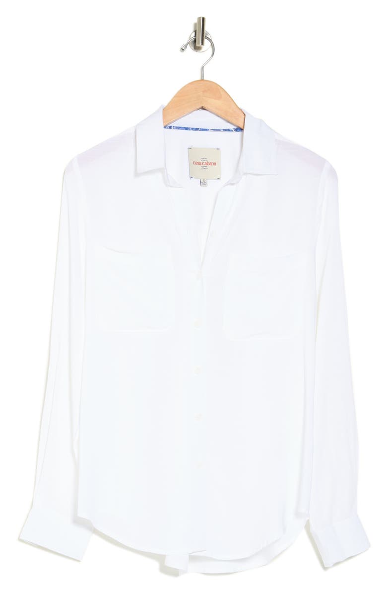 CASA CABANA Kate Long Sleeve Button Front Shirt, Alternate, color,