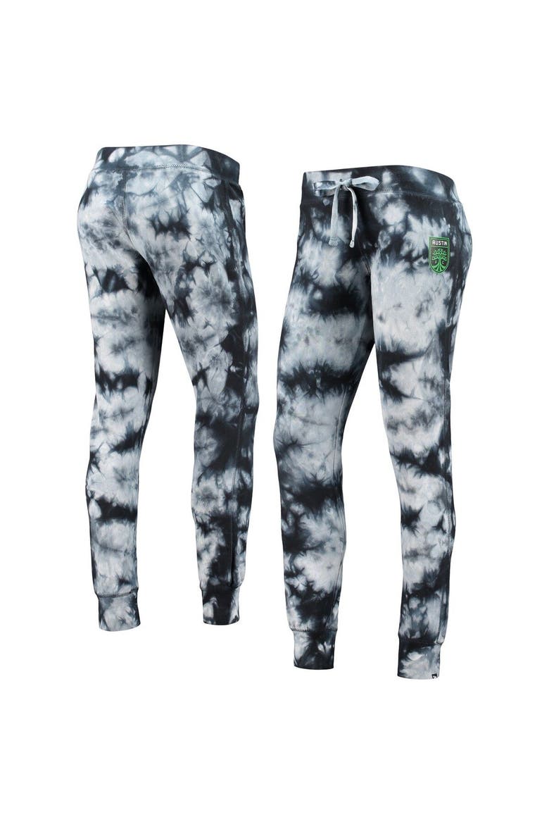 Women's 5th & Ocean by New Era Black Austin FC Tie-Dye Pants, Main, color, Black