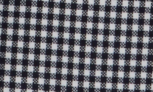 Shop Avec Les Filles Double Breasted Blazer Jacket In Navy White Gingham