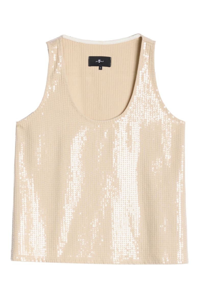 Sequin Denim Tank, Alternate, color, RADIANCE