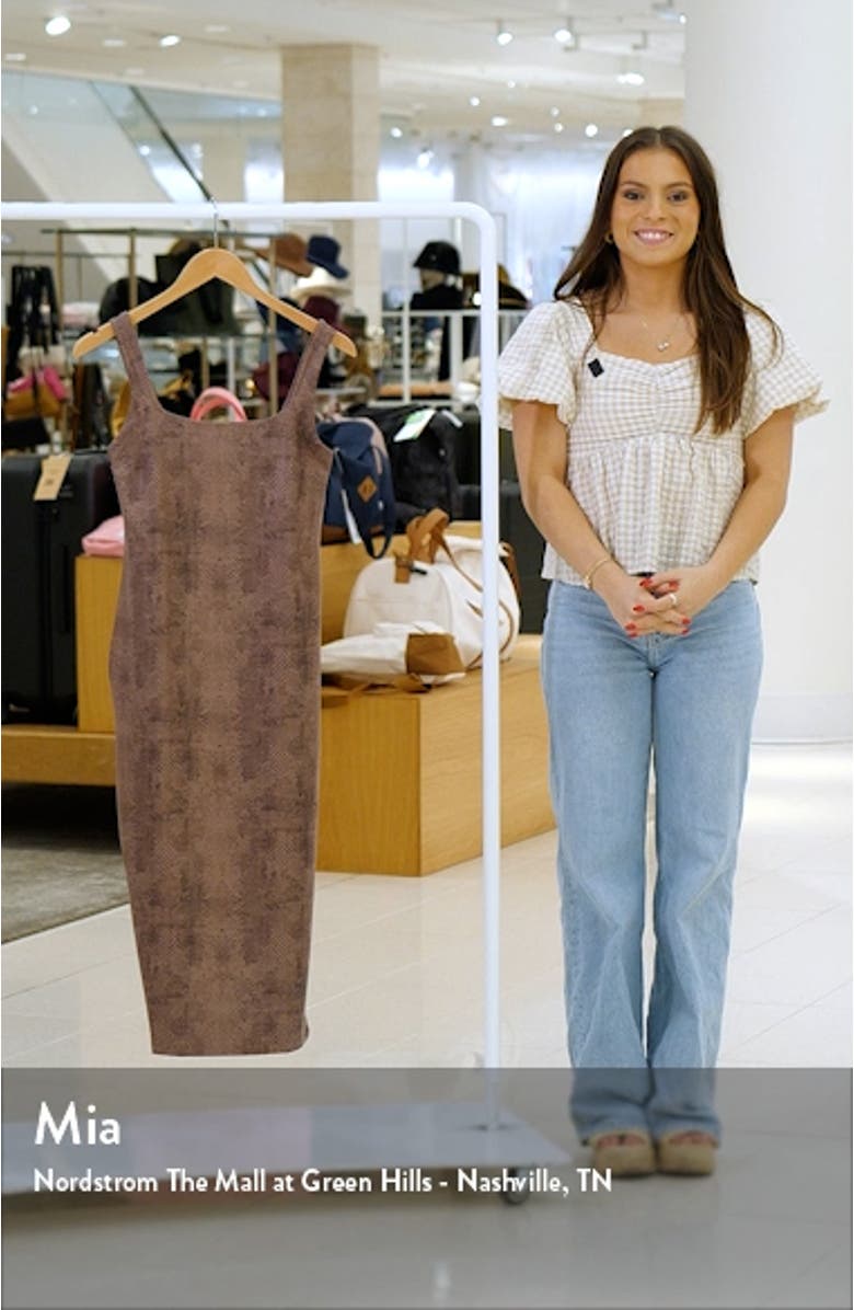 Softmark Icon Animal Print Midi Dress, sales video thumbnail