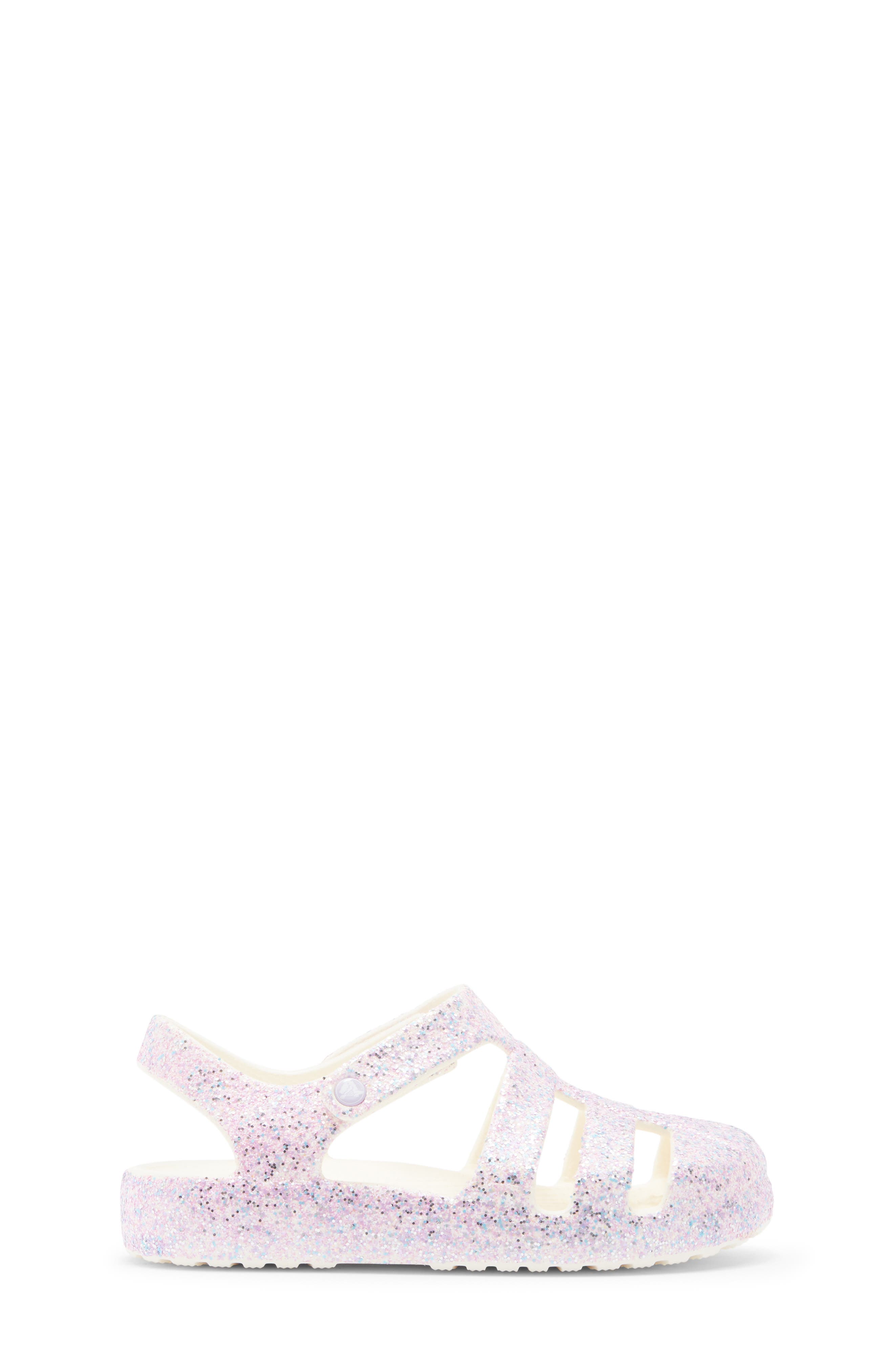 CROCS Kids' Glitter Fisherman Clog, Alternate, color, Chalk