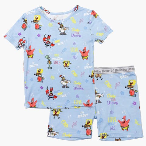 SpongeBob Kids 2-Piece Short Sleeve & Shorts Pajama Set
