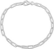 DELMAR Fancy Paper Clip Chain Bracelet
