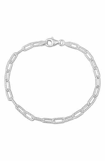 Fancy Paper Clip Chain Bracelet