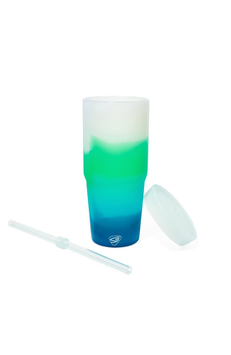 Silipint Silicone 32oz Straw Tumbler, Alternate, color, Multicolored