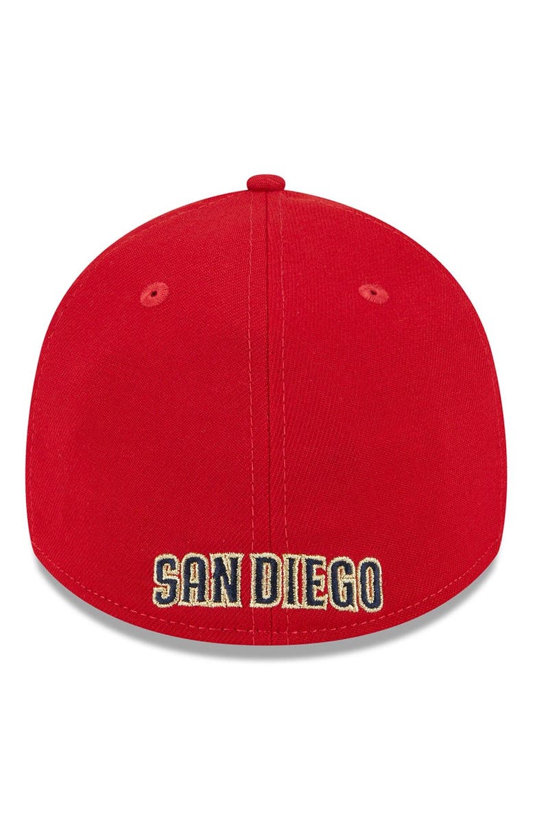 New Era Men's New Era  Red San Diego Padres 2023 Fourth of July 39THIRTY Flex Fit Hat, Alternate, color, Red