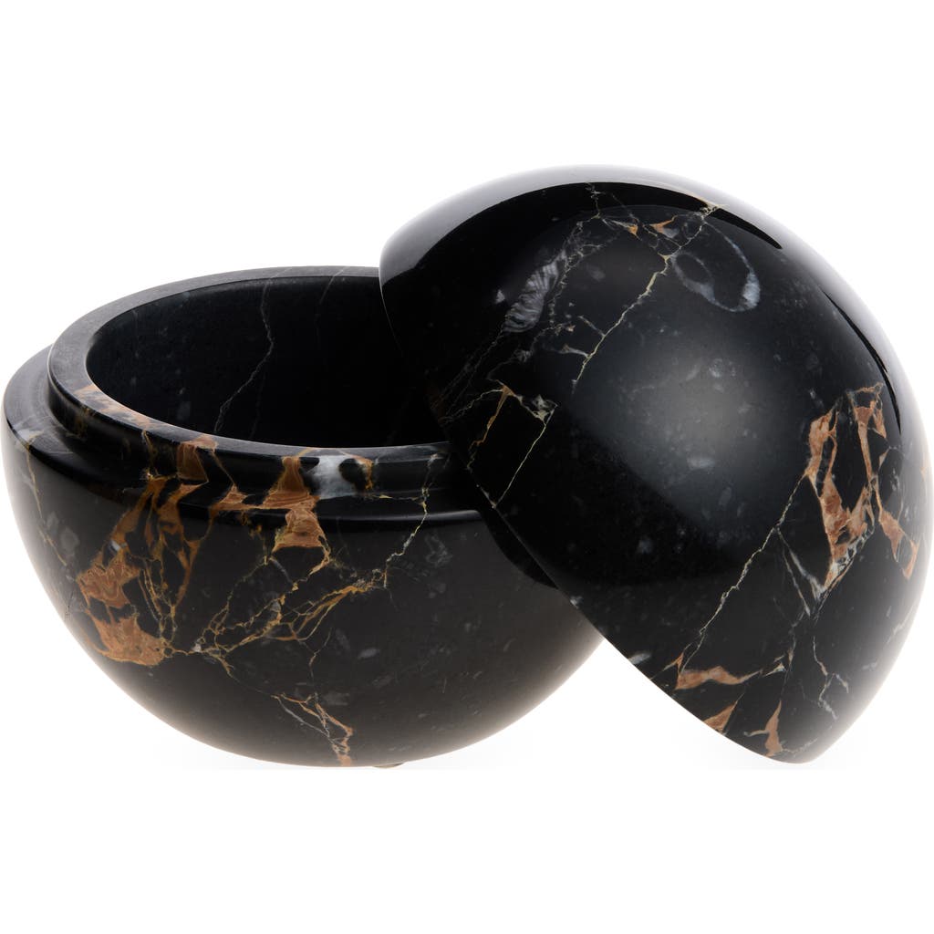 Kassatex Marble Lidded Jar In Multi