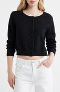 Reformation Clara Cotton Crewneck Cardigan