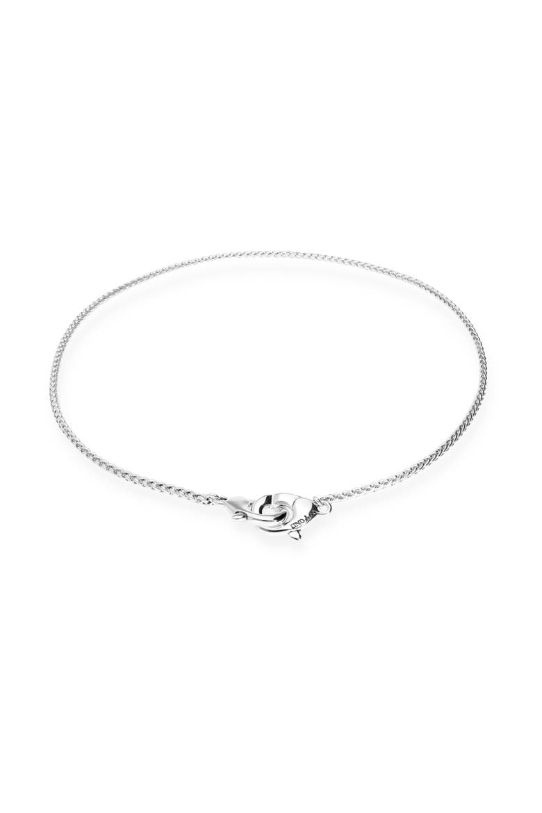 Sterling Silver-Plated Necklace with Interlocking Carabiner Detail, Alternate, color, Silver