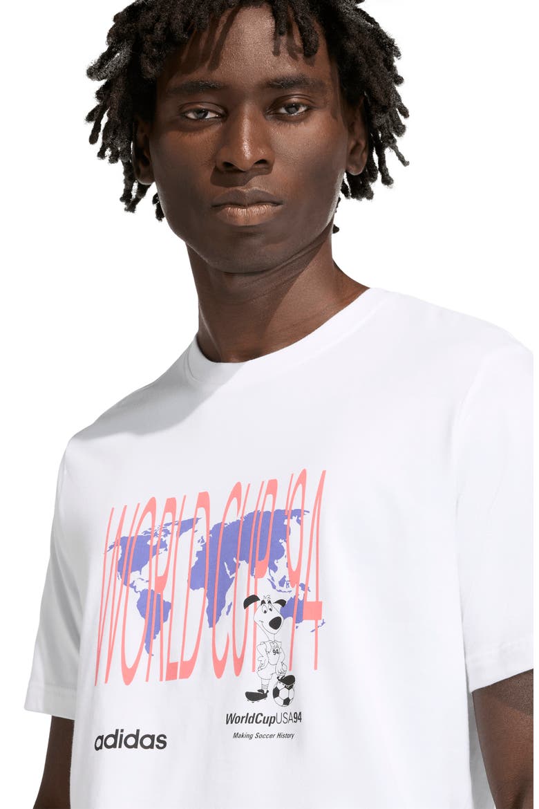 FIFA World Cup 94 Striker Cotton Graphic T-Shirt, Alternate, color, WHITE