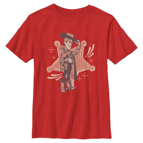Boy's Toy Story 5 I Am Woody Badge  Graphic T-Shirt