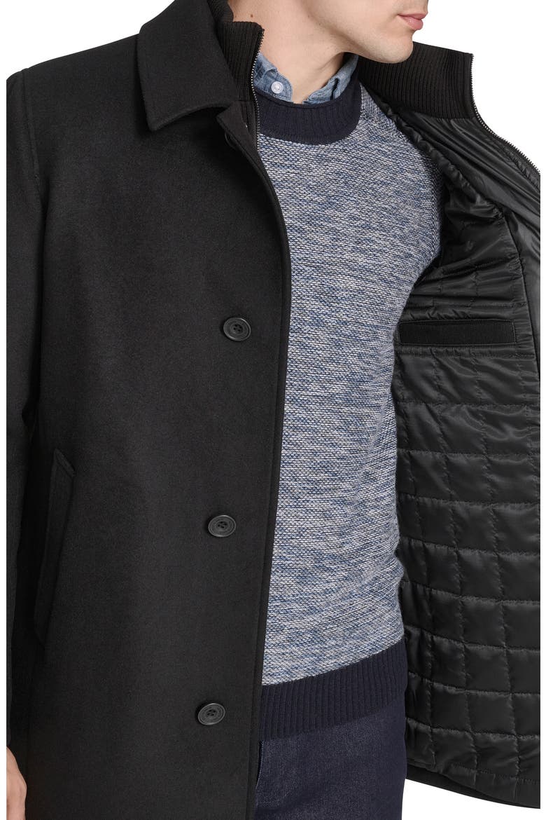 Single Button Wool Blend Knit Blazer, Alternate, color, BLACK