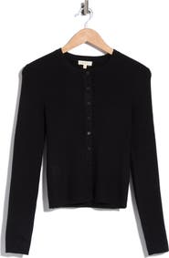 Parker Ribbed Button Front Cardigan