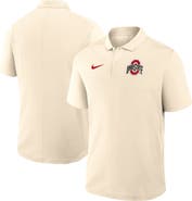 Nike Men's Nike Tan Ohio State Buckeyes Primary Logo Victory Performance Polo